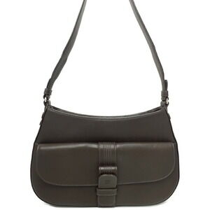 Loewe Anagram leather shoulder bag Black